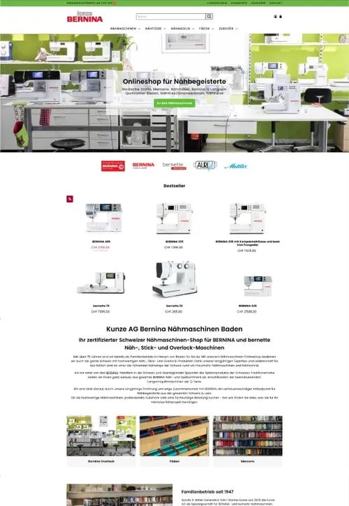 E-Commerce-Darstellung von verschiedenen Shopify Onlineshop, die verschiedene Modelle und Farben präsentieren.